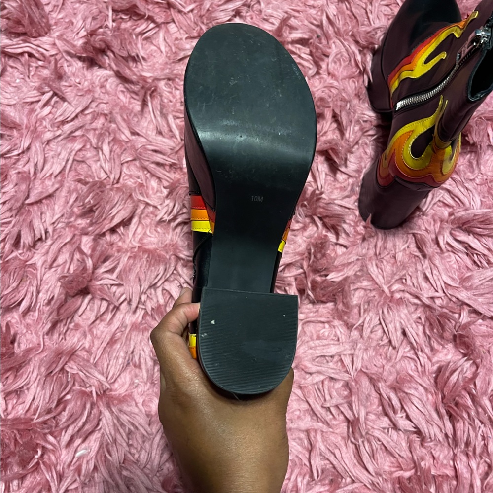 Dolls Kill Current Moon Platform Flame Ankle Boots - image 6